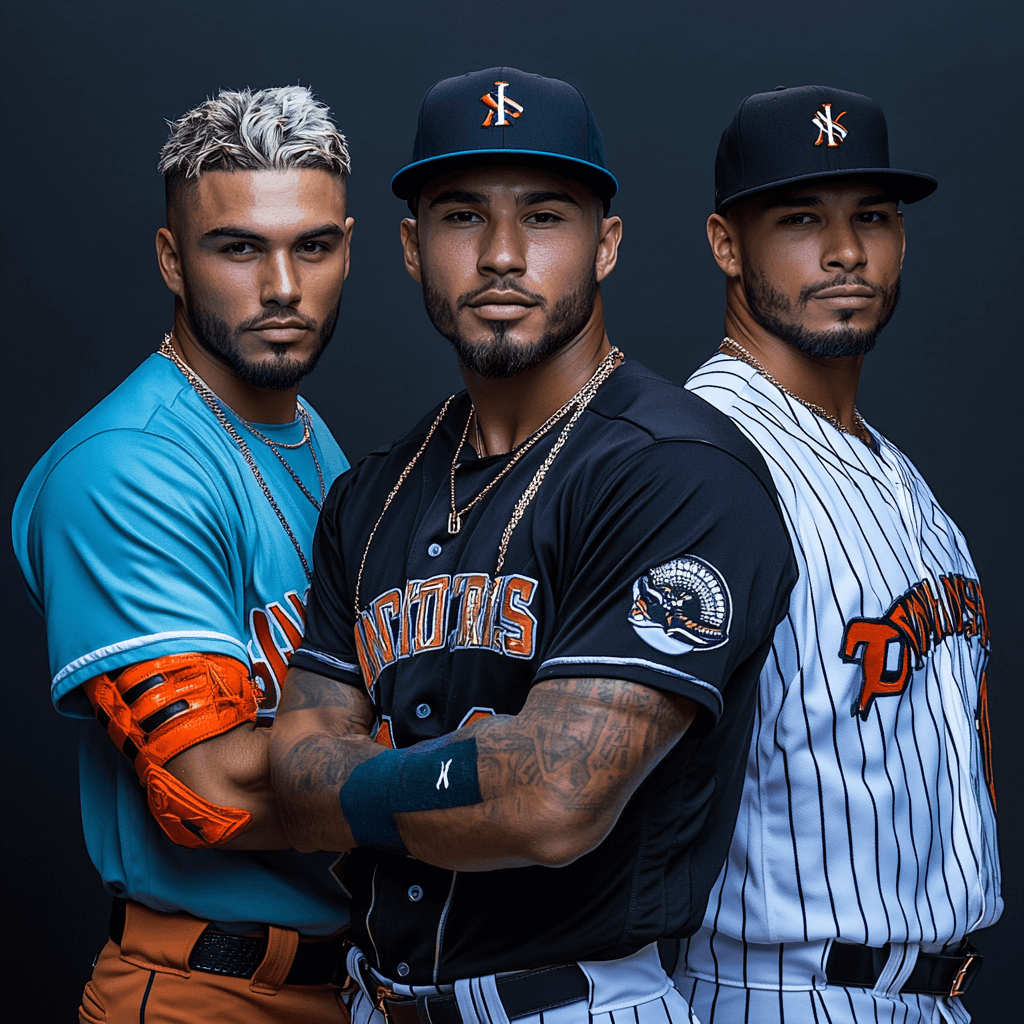 gotomaverick_a_realistic_photo_of_a_3_handsome_baseball_players_9b774ff3-2ea3-4fba-810e-d0ec4b0d8e76